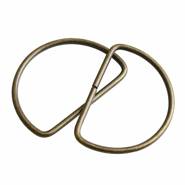 NBK Dカン 10個入（アンティークゴールド・内径/50×H30mm、径/φ2mm） S22-40