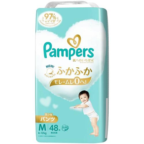 ベビー用品 紙おむつ パンパース 肌へのいちばん パンツ Mたっちサイズ 48枚 (6-12kg) P&G PハダイチパンツSJMS48マイ