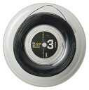 GOS-TSGS312BK ゴーセン 硬式テニス用ガット ジー・スピン3 17(ブラック・長さ220m×1.19mm〜1.27mm) GOSEN