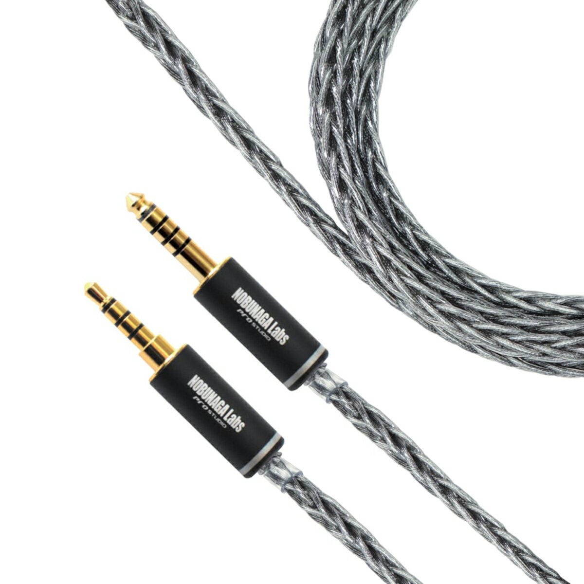 NLC-KTR ノブナガラボ ヘッドホン用リケーブル(1.2m)【3.5mm4極⇔4.4mm5極バランス】景虎(かげとら) NOBUNAGA LABS