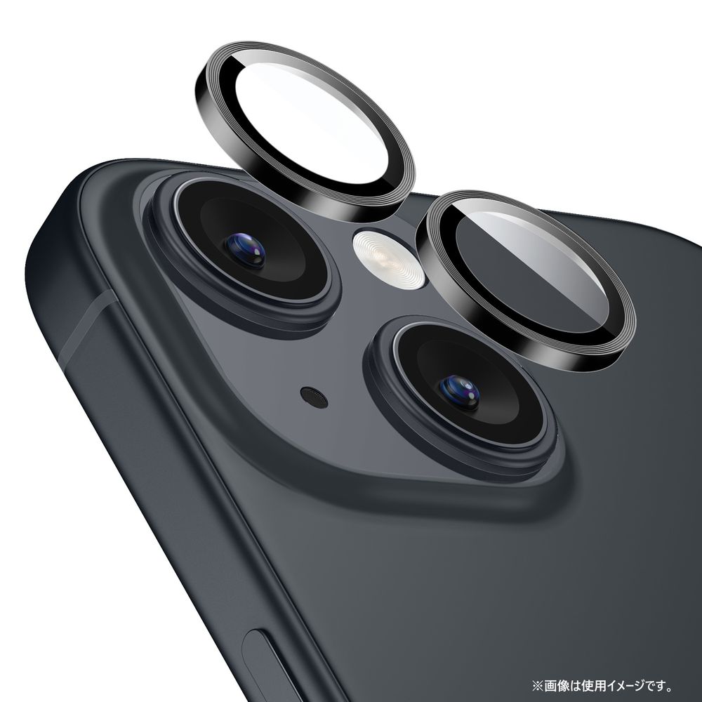 ESR iPhone 15/15 Plus�� �������饹����ݸ�ե�����Black�� Armorite Camera Lens Protectors ESR436
