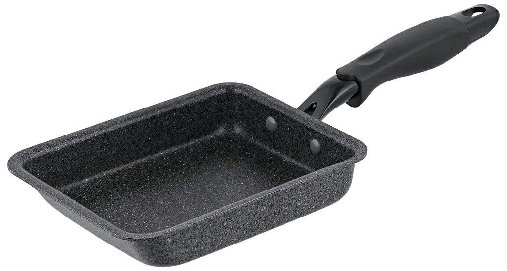 Frypan - ベストコ 【IH対応】ダークグレーストーン IH エッグパン　13×18cm　グレー ND-1724 Bestco [ND1724ベストコ]