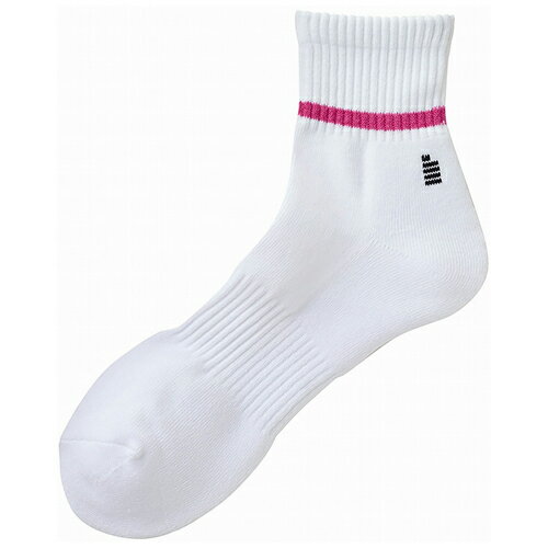 GOS-F2400-30-25-28 ゴーセン メンズ ショートソックス（ホワイト・サイズ：25〜28cm） GOSEN