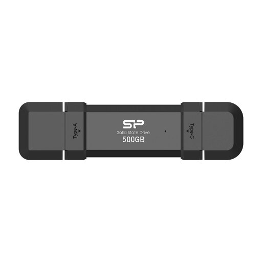 Silicon Power|シリコンパワー DS72シリーズ 500GB USB3.2(Gen 2)Type-C/Type-A スティック型ポータブルSSD 読込1050MB/s・書込850MB/s キャップ一体型 アルミニウム筐体 PS5対応 Android6以降対応 iOS13以降対応 SP500GBUC3S72V1K Silicon Power|シリコンパワー DS72シリーズ 500GB USB3.2(Gen 2)Type-C/Type-A スティック型ポータブルSSD 読込1050MB/s・書込850MB/s キャップ一体型 アルミニウム筐体 PS5対応 Android6以降対応 iOS13以降対応 SP500GBUC3S72V1K