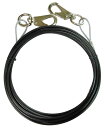 trad PVC被覆メッキ付ワイヤーロープ 両端スナップ加工(径3.2mm×5m) #360637 THW-3255S