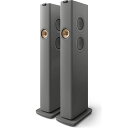 KEF フロア型・ワイヤレスHiFiスピーカー(チタニウム・グレイ)【ペア】 LS60W-TITAN-GR(ペア) KEF