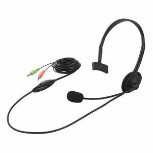 バッファロー ヘッドセット（片耳ヘッドバンド/ブラック） BUFFALO BSHSH05BK(2)