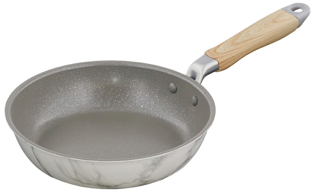 ベストコ MARBLE KITCHEN ガス火 フライパン　20cm　ホワイト NX-101 Bestco 