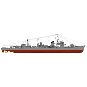 ピットロード 1/700 日本海軍陽炎型駆逐艦 天津風 フルハル/新装備パーツ付【SPW30】 プラモデル