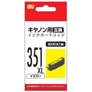 【返品種別A】□「返品種別」について詳しくはこちら□2014年07月 発売※互換インクのため、純正インクと色合いが異なる場合がございます。※対応プリンタをお確かめの上、ご注文ください。■　仕　様　■対応純正商品：BCI-351XLYカラー：イエロー対応プリンタ：PIXUS MG7130、MG6530、MG6330、MG5530、MG5430、MX923、iP8730、iP7230、iX6830[PPC351LY]パソコン周辺＞プリンターインク・トナーカートリッジ＞キヤノン