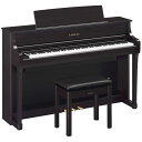 CLP-875-R ヤマハ 【Joshin web限定!ピアノマット&お手入れセットプレゼント!】電子ピアノ(ニューダークローズウッド調)【高低自在椅子&ヘッド...
