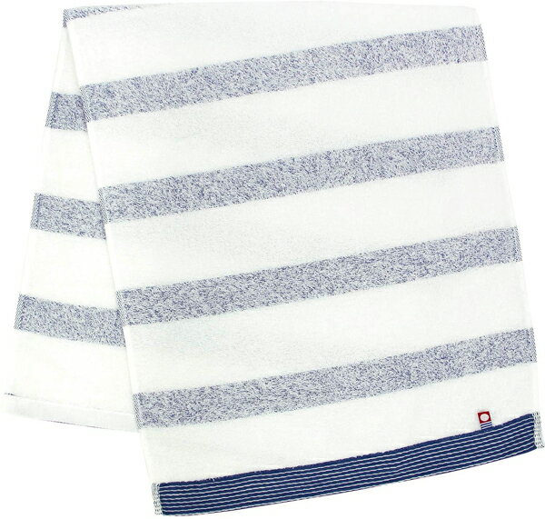 FI207001 林(Hayashi) フェイスタオル 今治タオル ファミーユボーダー 日本製(ブルー・34×80cm) [FI207001]