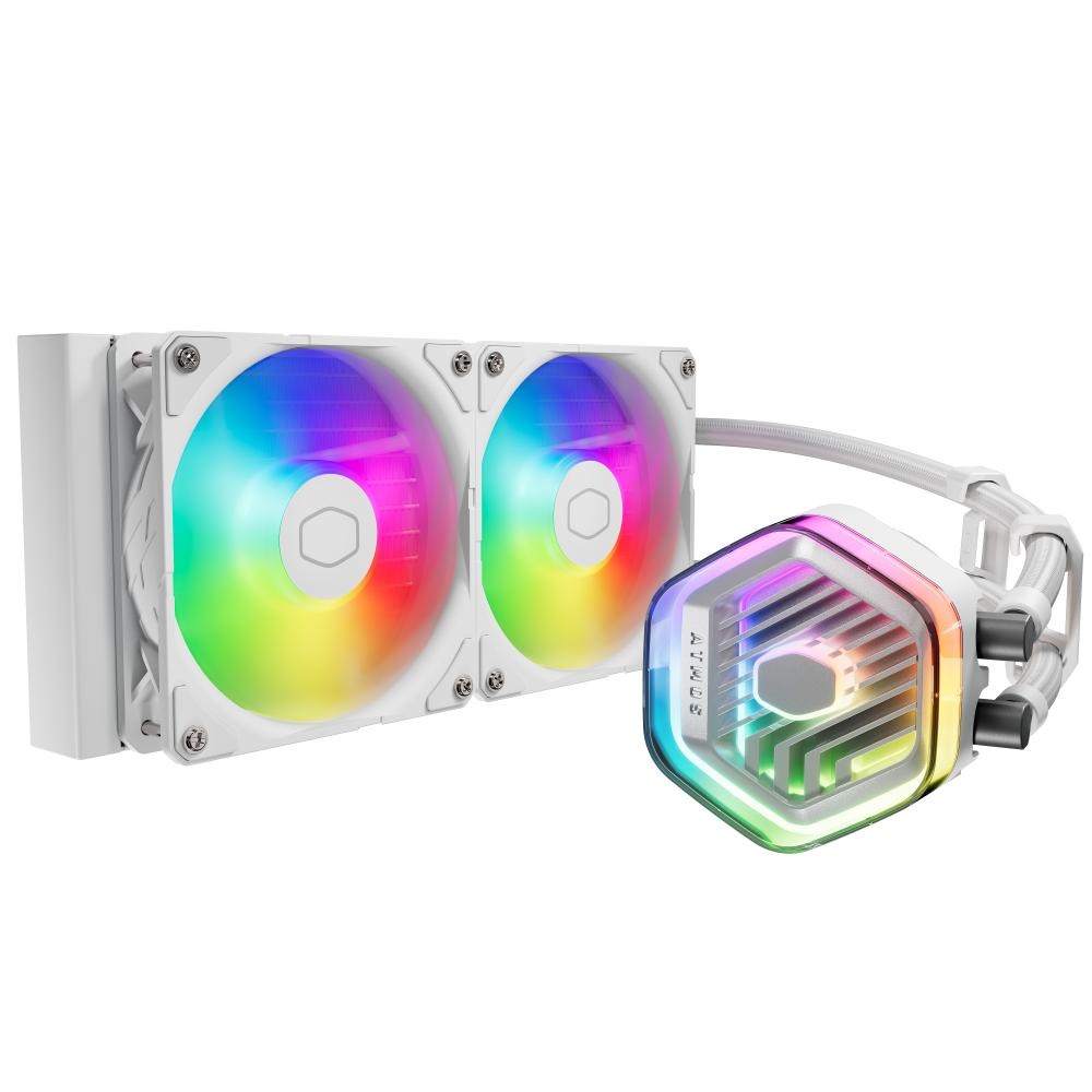 CoolerMaster（クーラーマスター） 水冷一体型CPUクーラー MasterLiquid 240 Atmos White 240mm（ホワイト） MLX-D24M-A25PZ-RW