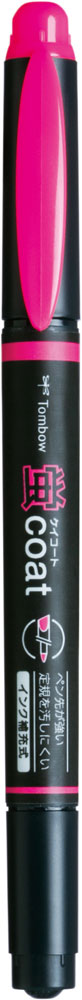 トンボ鉛筆 蛍光マーカー 蛍COAT(ももいろ) TOMBOW ツインマーカー WA-TC90