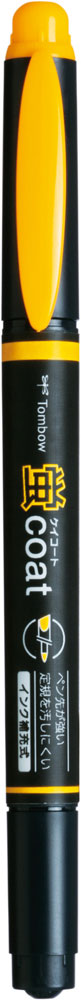 トンボ鉛筆 蛍光マーカー 蛍COAT(やまぶきいろ) TOMBOW ツインマーカー WA-TC99