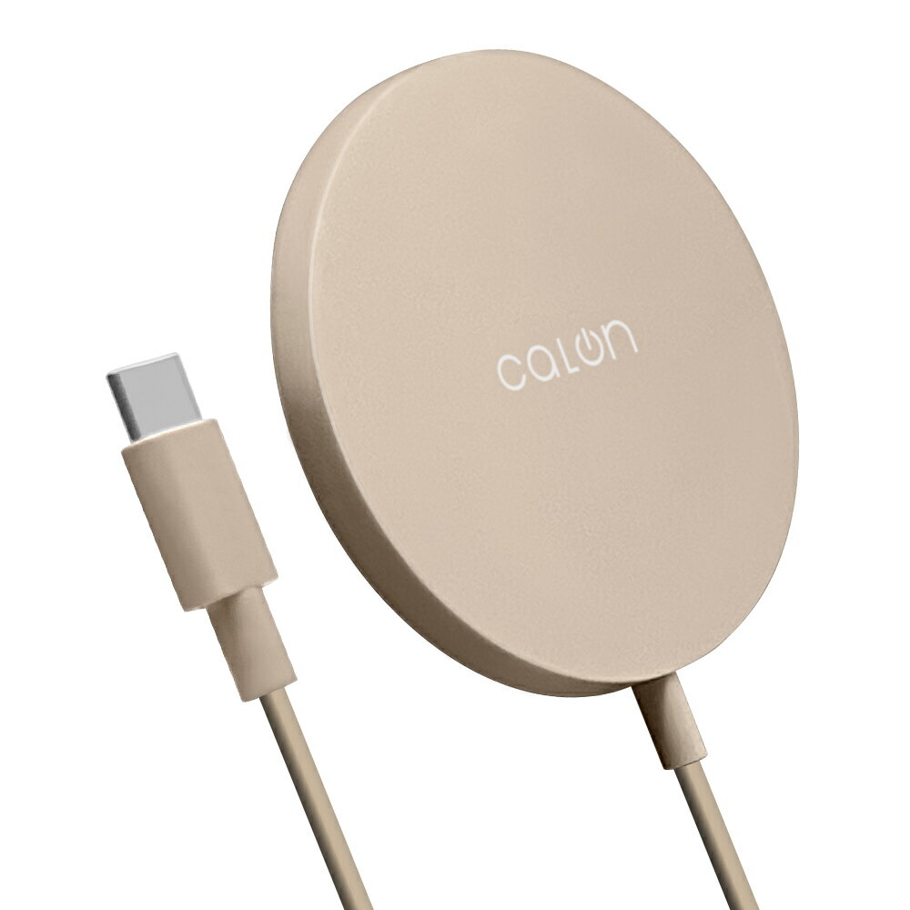 ラスタバナナ Type-Cケーブル直付ワイヤレスチャージャー 5/7.5/10/15W 1m CALON（トープ） R10WCC15W02TA
