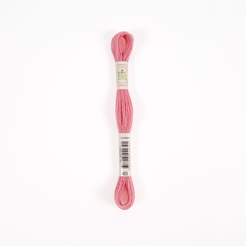 DMC 刺繍糸 エコ ヴィータ ウールスレッド 6カセ入り（#403 桃色系・長さ16m） 360403