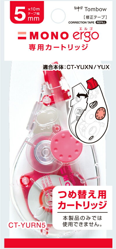 �ȥ�ܱ�ɮ �����ơ��� ��Υ��르 �Ĥ��ؤ������ȥ�å� 10m��5mm�� TOMBOW CT-YURN5