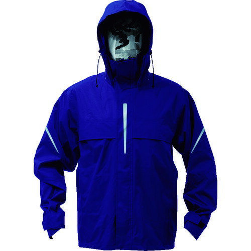 TRW360-55-S トラスコ中山 ベンチレーション(通気口)付レインスーツ ネイビー S TRUSCO