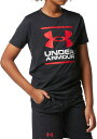 DOM-1378275-001-YMD アンダーアーマー UA テック ショートスリーブ Tシャツ&ショーツセット(Black/Black/Red・サイズ:YMD) UNDER ARMOUR(4)
