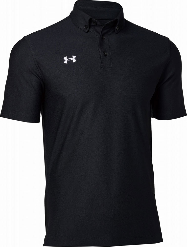 アンダーアーマー UAチーム アーマー ポロ ボタンダウン （Black/White・サイズ：LG） DOM-1384777-001-LG UNDER ARMOUR
