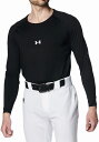DOM-1384731-001-XL アンダーアーマー UAヒートギア コンフォート フィッティド ロングスリーブ クルーネック シャツ(Black・サイズ:XL) UNDER ARMOUR(4)