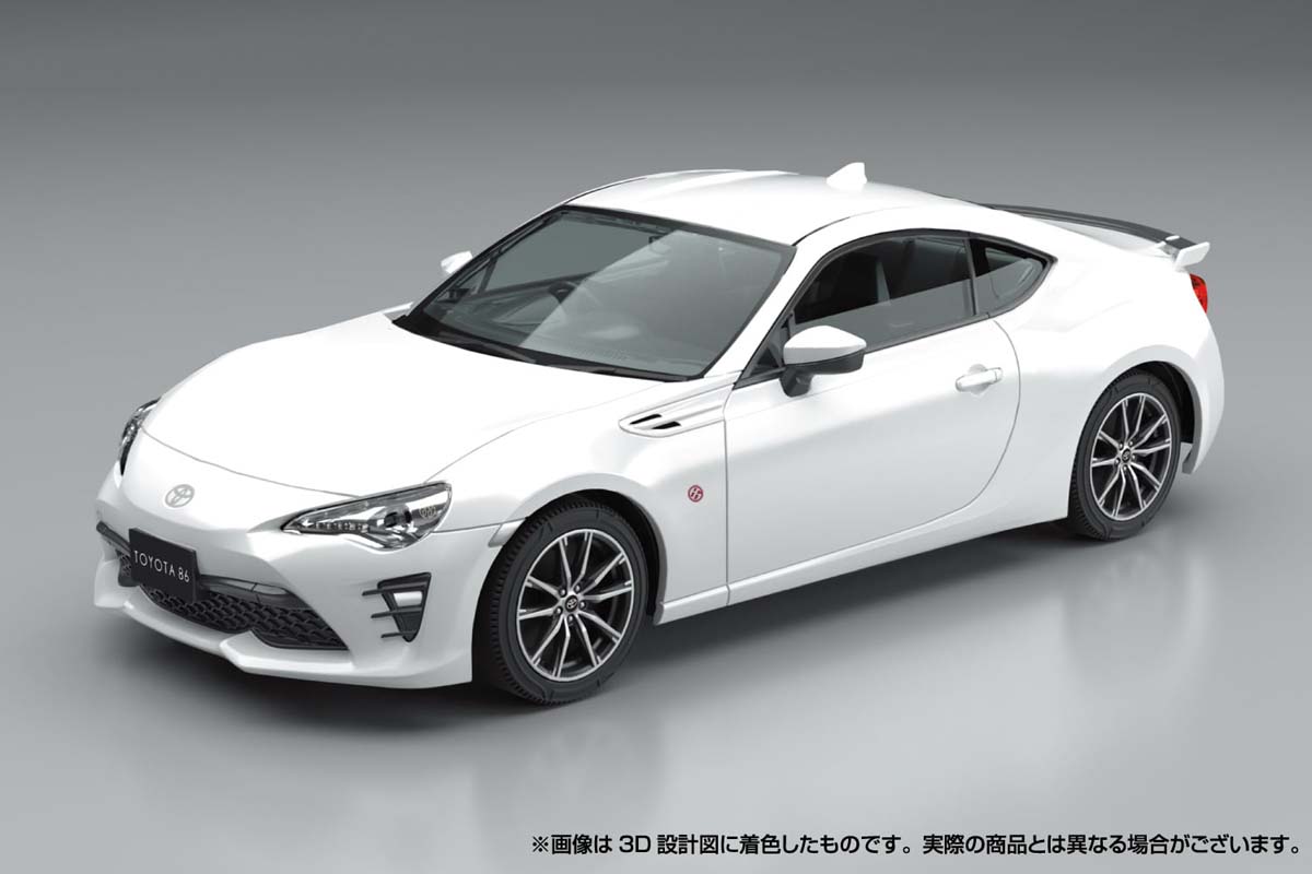 アオシマ 1/32 楽プラ スナップキット No.8-CW トヨタ 86(クリスタルホワイトパール)【68847】 プラモ..