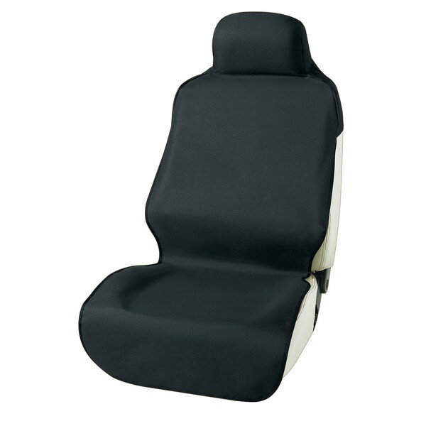 AQUA DREAM 軽自動車・普通車用 防水シートカバー（フロント用1枚） ブラック AQ-BSC
