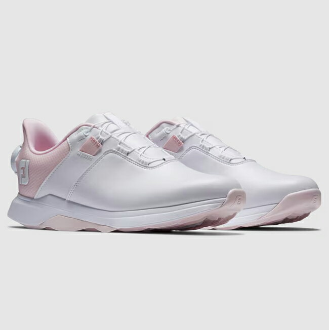 フットジョイ レディース スパイクレス ゴルフシューズ WOMEN’S FJ プロライト BOA（ホワイト/ピンク・..