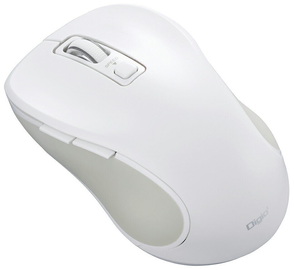 ナカバヤシ Bluetooth 静音 5ボタンBlueLEDマウス(ホワイト) Nakabayashi MUS-BKF215W