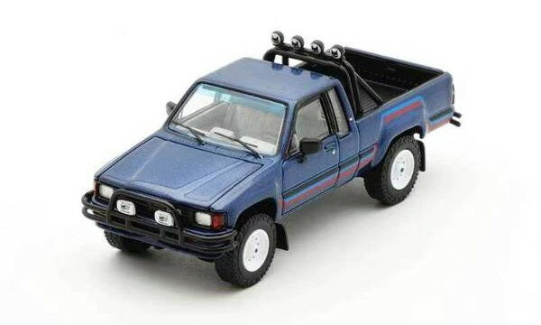 ゲインコーププロダクツ 1/64 トヨタ ハイラックス SR5 XTRA Cab 1985 左ハンドル仕様 ブルー【KS062-3..