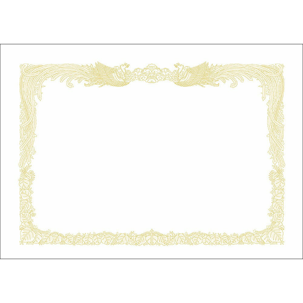 ササガワ プリンター対応 OA賞状用紙 白 A3判 縦書用 10枚入 sasagawa 10-1080