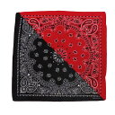 BF022348-1A-2N BACKYARD FAMILY(バックヤードファミリー) Bandanna COLLECTION(BLACK/RED)