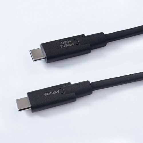 ITSUWA USB4.0 Type-C to C 100W 2.0m(黒) JS-CCUSB4G2-100W20 ITSUWA USB4.0 Type-C to C 100W 2.0m(黒) JS-CCUSB4G2-100W20