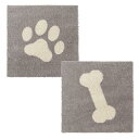 ペット用品 ピタペトモ パウ&ボーン 2枚入り ブラウン(デザイン肉球&骨45×45) オカ ピタペトモ2Pパウ&ボ-ンB