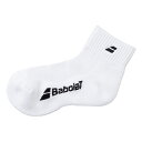 BabolaT(バボラ) CLUBショートソックス(ホワイト・サイズ:23〜25) BWS1830C-WH00-23-25
