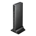 サンワサプライ ドッキングステーション(4K・HDMI×2画面出力・ACアダプタ付) USB-CVDK16