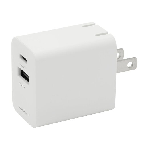 グリーンハウス AC充電器 2ポート 20W(ホワイト) GH-JD2PA-WH グリーンハウス AC充電器 2ポート 20W(ホワイト) GH-JD2PA-WH