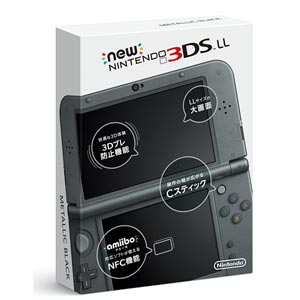 Newニンテンドー3DS　LL本体　メタリックブラック【お1人様1台限り】　【税込】　任天堂　[RED-S-VAAA　New3DSLLブラック]【返品種別B】【...