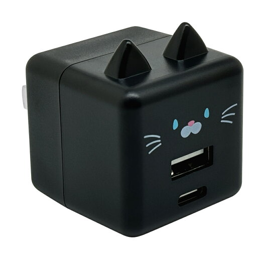 ラスタバナナ PD20W対応 Type-C1ポート/USB1ポート AC充電器 モバにゃー(まめ) RACCA20W03MME ラスタバナナ PD20W対応 Type-C1ポート/USB1ポート AC充電器 モバにゃー(まめ) RACCA20W03MME