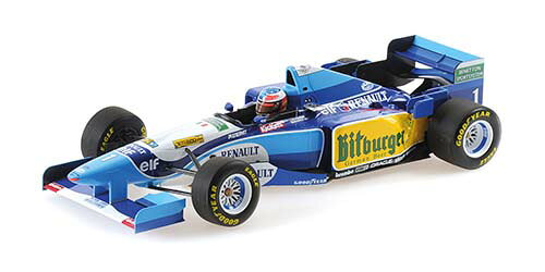 ミニチャンプス 1/18 ベネトン ルノー B195 ミハエル・シューマッハ ベルギーGP 1995 ウィナー【510952901】 ミニカー