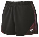 YO-25096-007-XO ヨネックス レディース ニットショートパンツ(ブラック・サイズ:XO) YONEX