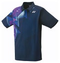 YO-10606-019-L ヨネックス ユニセックス ゲームシャツ(ネイビーブルー・サイズ:L) YONEX