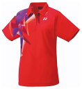 YO-20815-496-M ヨネックス レディース ゲームシャツ(サンセットレッド・サイズ:M) YONEX