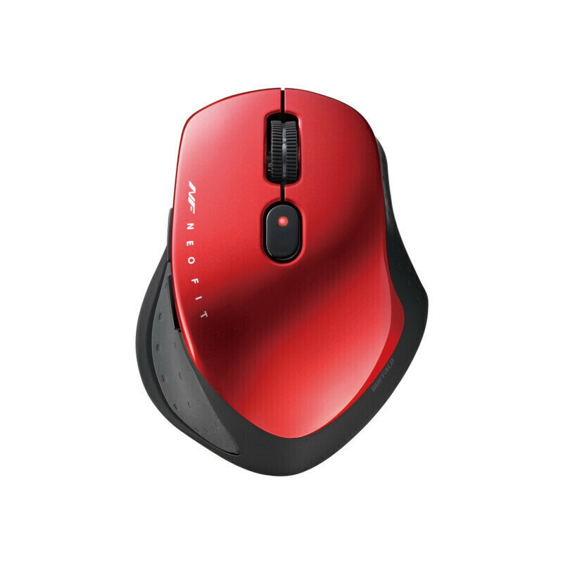 バッファロー Bluetooth5.0 ワイヤレスマウス 切替機能付 静音5ボタン（レッド） BSMBB540RD