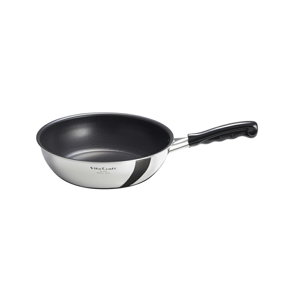 Ih/Gas Compatible - ビタクラフト 【IH対応】ウォックパン（24cm） 3464(ビタクラフト) ビタクラフト カーペンター ウォックパン 24cm [3464ビタクラフト]