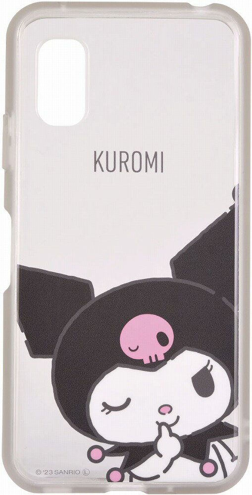グルマンディーズ AQUOS wish3（SH-53D/SoftBank）用 耐衝撃ケース IIIIFIT CLEAR サンリオ（クロミ） gourmandise SANG-334KU