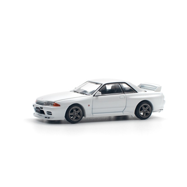 POP RACE 1/64 NISSAN GT-R R32 - CRYSTAL WHITE【PR640157】 ミニカーのサムネイル