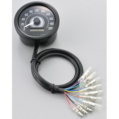 デイトナ VELONA 電気式スピードメーター Φ60 インジケーター付き 44202 DAYTONA