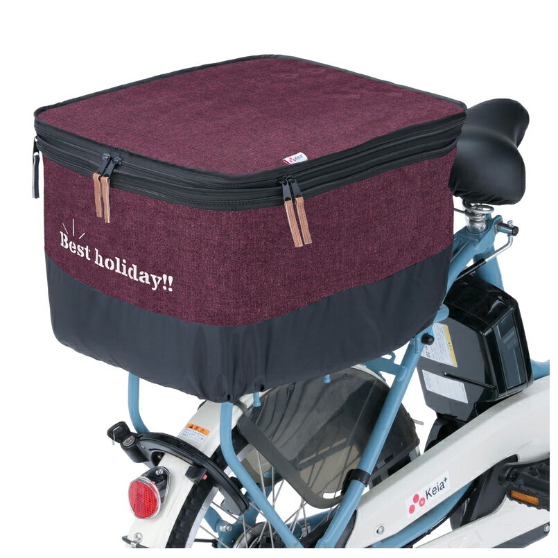 川住製作所 2段式後カゴカバー　デニム（ワインレッド） KW-556WR